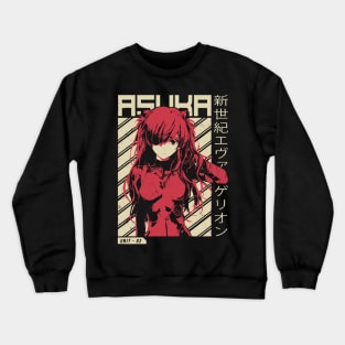 Evangelion - Asuka Poster  Anime Crewneck Sweatshirt